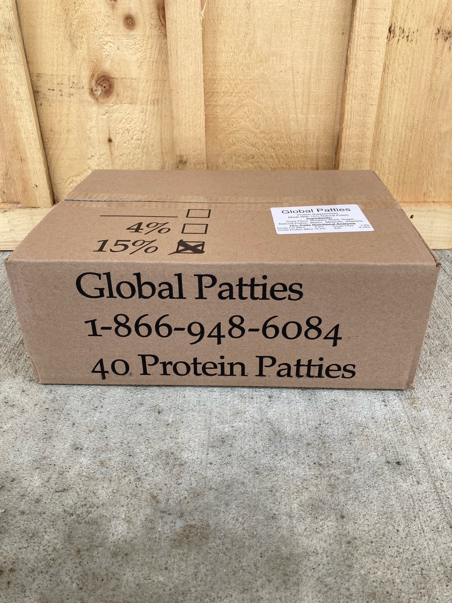Global Bee Pollen Patties -  40lb